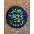 28 SQUADRON EMBLEM PATCH-WORN 1980`S ON LEFT BREAST-SMALLER VARIATION