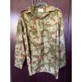 POLICE TASK FORCE 2ND PATTERN CAMO LONG SLEEVE SHIRT-SIZE LARGE TO EXTRA LARGE-MEASURES 62CM ARMPIT