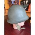 SADF PERIOD `STAAL DAK` IN VERY GOOD CONDITION-ALL CHIN STRAPS COMPLETE