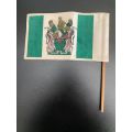 RHODESIAN DESK FLAG-MEASURES 18,5 X 10 CM