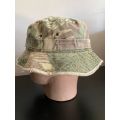 WELL USED,ORIGINAL RHODESIAN CAMO BUSH HAT-SIZE LARGE-INSIDE RING MEASURES 56CM-PIECE OF HISTORY