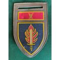 INTELLIGENCE SCHOOL WITH CHIEF OF THE ARMY COMMAND BAR-TUPPER FLASH-ONE PIN