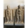 ROMAN SOLDIER BOOK ENDS-HEIGHT 23 CM CAST METAL