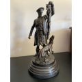 ANTIQUE BRONZE BY JULES MOIGNIEZ A 19TH CENTURY FRENCH SCULPTURE-HE BECOME ILL IN 1869 AND NO NEW MO