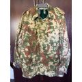 POLICE TASK FORCE 1ST PATTERN (STARBURST)CAMO JACKET WITH REMOVABLE WOOL LINER-SIZE LARGE TO XTRA LA