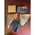 SELECTION OF POUCHES AND HOLSTERS-5 SOLD TOGETHER