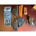 SELECTION OF 7 HOLSTERS AND 2 X KNIFE SHEETS-SOLD TOGETHER