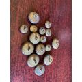 SA MEDICAL CORPS TUNIC BUTTONS-15 IN TOTAL-SOLD TOGETHER