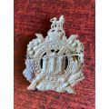 KINGS OWN SCOTTISH BORDERERS CAP BADGE- STICK PIN- COMPLETE
