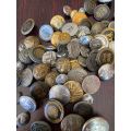 LARGE SELECTION OF INTERNATIONAL MILITARY BUTTONS-SOLD TOGETHER 74 IN TOTAL
