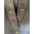 SAAF MESS DRESS JACKET SIZE SMALL MEASURES 49CM ARMPIT TO ARMPIT-GOOD CONDITION BUT NEEDS DRY CLEANI