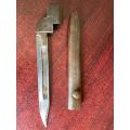 BRITISH NO 9 BAYONET WITH METAL SCABBARD-MOSTLY USED BY ROYAL NAVY-PLEASE HAVE A LOOK AT MARKINGS