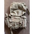 SADF BORDER WAR PERIOD-PATTERN 73 WEBBING-LARGE BACK PACK-GOOD AND COMPLETE CONDITION