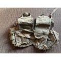 SADF BORDER WAR PERIOD,PATTERN 73 WEBBING-KIDNEY POUCHES-GOOD AND COMPLETE CONDITION