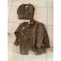 SADF NUTRIA,LONG SLEEVE SHIRTS-2 SOLD TOGETHER-GOOD CONDITION-SIZE MEDIUM-MEASURES 55 CM ARMPIT TO A