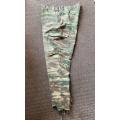 BATTLE WORN-ORIGINAL PORTUGUESE LIZARD PATTERN,CAMO TROUSERS-SIZE 32-PIPE LENGTH 73CM-USED BUT GOOD-