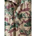 POLICE TASK FORCE 2ND PATTERN CAMO LONG SLEEVE SHIRT-SIZE LARGE TO EXTRA LARGE-MEASURES 65CM ARMPIT