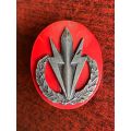 4 SA INFANTRY BATTALION CAP BADGE-GREY METAL VARIATION-APPROVED 1984-2X SCREW LUGS