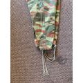 FRENCH ALGERIAN PARA`S CAMO TROUSERS FROM THE 1950`S TO EARLY 1960`S-SIZE 32-PIPE LENGTH 73CM-VERY G