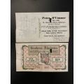 SOUTHERN RHODESIA JUNE 1952 LOTTERY TICKET AND RECEIPT