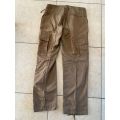 SADF NUTRIA TROUSERS SIZE 30-PIPE LENGTH OF 67CM-LABELLED-USED BUT GOOD
