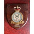 ROYAL AIR FORCE STAION LINTON-ON COURSE PLAQUE-PRESENTED TO SAAF CFS ON 2 OCT 1996