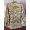 RAILWAY POLICE CAMO,LONG SLEEVE SHIRT-ZISE LARGE-MEASURES 60 CM ARMPIT TO ARMPIT-GOOD CONDITION WITH
