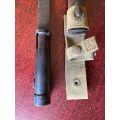 R1 BAYONET WITH WEBBING FROG AND PLASTIC SCABBARD-GOOD CONDITION