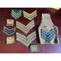 MIXED LOT OF SA NCO`S RANKS- 9 IN TOTAL
