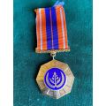 SADF FULL SIZE PRO PATRIA MEDAL- EARLY 1ST TYPE WITH SWIVEL SUSPENDER AND LOW NO.-MADE BY METAL ART,