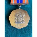 SADF FULL SIZE PRO PATRIA MEDAL-EARLY 1ST TYPE WITH SWIVEL SUSPENDER AND LOW NO.-MADE BY METAL ART-