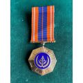 SADF FULL SIZE PRO PATRIA MEDAL-EARLY 1ST TYPE WITH SWIVEL SUSPENDER AND LOW NO.-MADE BY METAL ART-