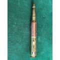 RHODESIAN BULLET PEN MADE FROM TWO BRASS FN ROUND CASINGS