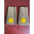 RUBBERISED RANK PAIR FOR MAJOR-WORN 1980`S-1996