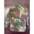 RHODESIAN CAMO JACKET,LABELLED AND NAMED TO HALL 110-971-BLOOD GROUP A RH NEG.-SIZE MEDIUM TO LARGE-