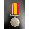 FULL SIZE BOP NKWE MEDAL-FOR OPERATIONAL SERVICE IN DEFENCE OF BOPHUTATHATSWANA OF THE SUPPRESSION O