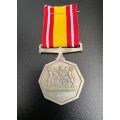 FULL SIZE BOP NKWE MEDAL-FOR OPERATIONAL SERVICE IN DEFENCE OF BOPHUTATHATSWANA OF THE SUPPRESSION O