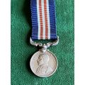 MINIATURE MILITARY MEDAL-AUTHENTIC SILVER MARKED