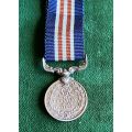 MINIATURE MILITARY MEDAL-AUTHENTIC SILVER MARKED