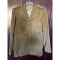 EARLY SA INFANTRY UNIFORM JACKET WITH BRASS BUTTONS-SIZE MEDIUM-MEASURES 51CM ARMPIT TO ARMPIT-STILL