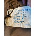SADF BORDER WAR DUFFLE BAG WITH INTERESTING LABEL-PLEASE HAVE A LOOK AT PICTURES-THE ITEM IS IN GOOD