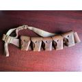 SA MADE (STAMPED) SAP LEE ENFIELD 5 POCKET BANDOLIER-IN VERY GOOD CONDITION