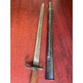 BRITISH PATTERN 1907 SWORD BAYONET WITH HOOKED QUILLON,FOR THE LEE METFORD RIFLE-OVERALL LENGTH 54,5