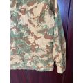 POLICE TASK FORCE 2ND PATTERN CAMO JACKET,WITH REMOVABLE WOOL INNER-SIZE MEDIUM-MEASURES 55CM ARMPIT