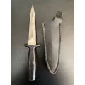 RECCE,GERBER BOOT KNIFE- OVERALL LENGTH 22,5 CM-GOOD CONDITION,NEED SOME CLEANING