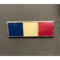 ORDNANCE SERVICES CORPS BERET BAR- APPROVED IN 1977- ROYAL BLUE/ WHITE/ GUARDSMAN RED-ORIGINAL