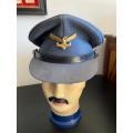 SAAF PEAKED CAP-WORN FROM 1959- GOOD CONDITION