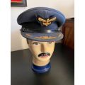 SAAF HIGH RANKING OFFICERS PEAKED CAP-BORDER WAR PERIOD-GOOD CONDITION