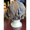 WW2 TYPE C PILOTS LEATHER CAP-STILL IN GOOD CONDITION CONSIDERING ITS AGE-CIRCA 1941-LEATHER IS SOFT