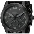 FOSSIL NATE Gents Chronograph Watch Brand new in Box ++MUST HAVE BLACK BEAST++
